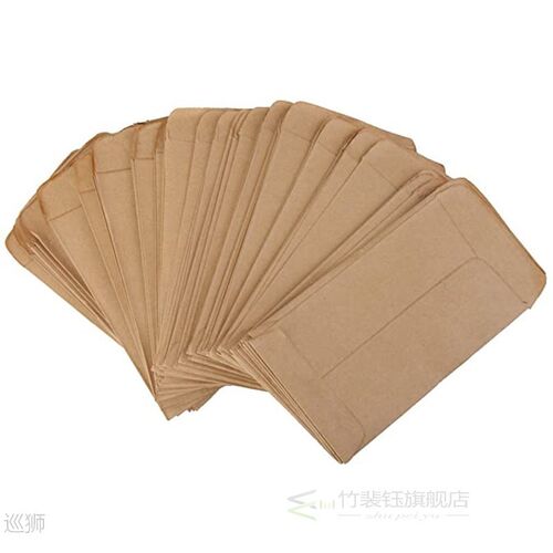 6x10cm cookie bags 100pc Kraft Paper bag mini Envelope Gift - 图3