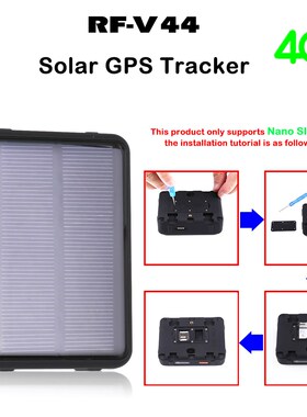 4G GPS Tracker With Solar Power RF-V44 9000mAh Battery For S