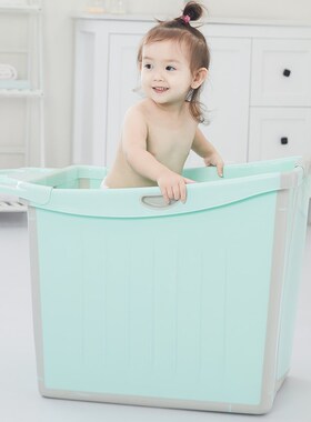 Baby Tub Folding Large Swimming Baby Bath Barrel Children Ba