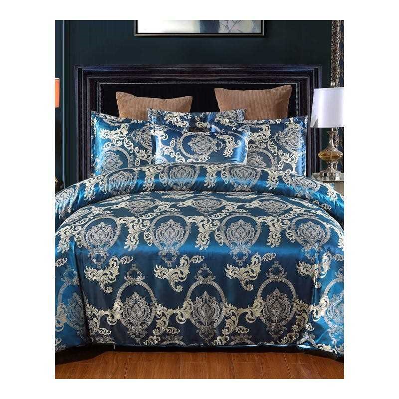 Luxury Jacquard Duvet Cover Set 220x240 Tribute Silk Europe-图3