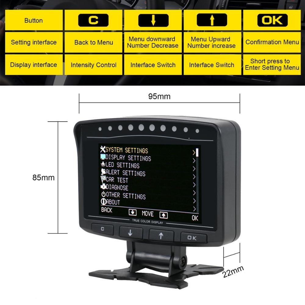 X50 PRO OBDII HUD OBD Head Up Display Car Speed Meter Scanne - 图2