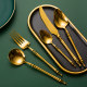 Retro tableware 304 stainless steel knife and fork set crown