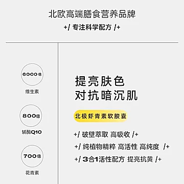 【biopluss】挪威虾青素口服胶囊精华[100元优惠券]-寻折猪