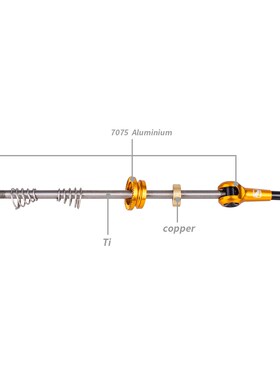ZTTO bicycle QR Ti skewer ultra light 9mm 5mm quick release
