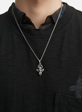 POLYTERU 925 Silver Pendant Baby Angel 项链HBX