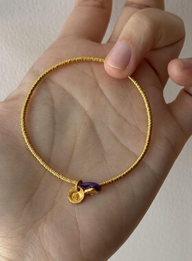 法国CapinKofin古法吉言圆满小金圈算盘手链女精致简约百搭气质