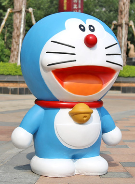 卡通风叮当猫商场门店网红大摆件