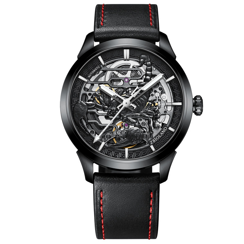 珍宝莱国表全自动机械男天蝎男表 珍宝莱国产腕表