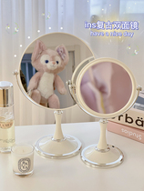 Cream Wind Mirror Makeup Mirror Home Desk Desktop Desktop Dresser Office Bedroom Dresser Student Juku