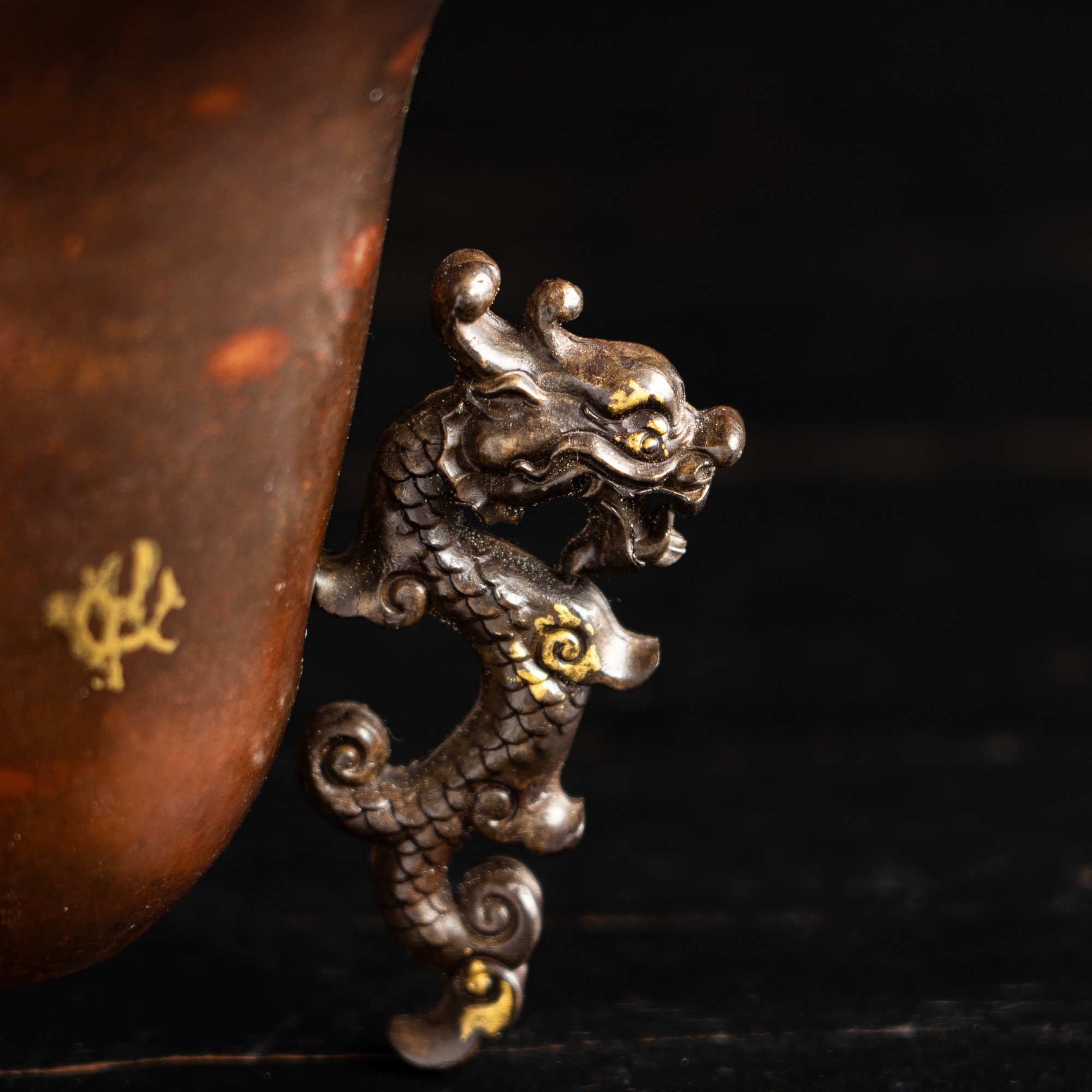 归鸿新中式建水茶空间会客厅托鼎摆件纯铜茶渣缸精致大容量废水盂,淘宝优惠券,粉丝福利购,淘宝优惠卷