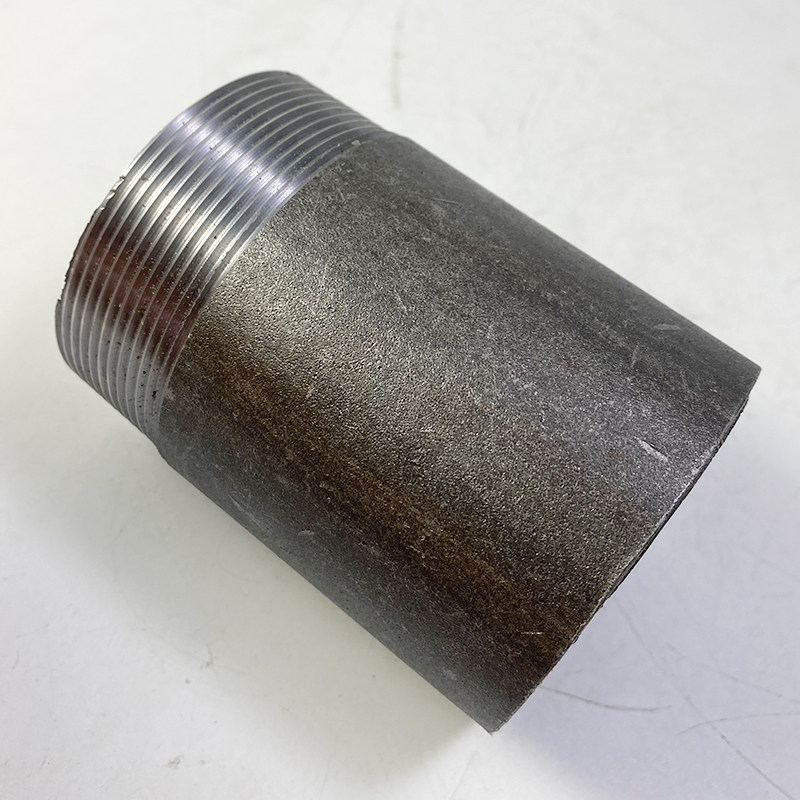 碳钢单头丝无缝管焊接单头牙外丝直通短管50mm4分6分单头丝接管件