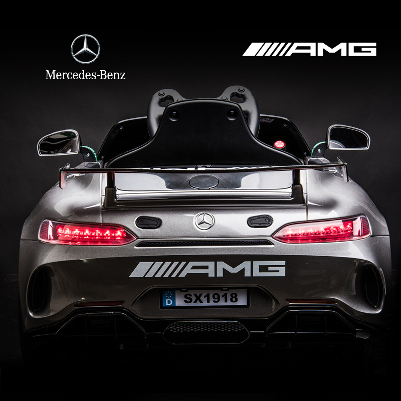 奔驰四轮遥控玩具车可坐小孩电动车 护美宝贝儿童电动车