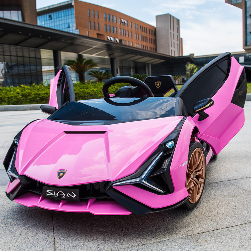 兰博基尼sian儿童四轮双驱动电动车 护美宝贝儿童电动车