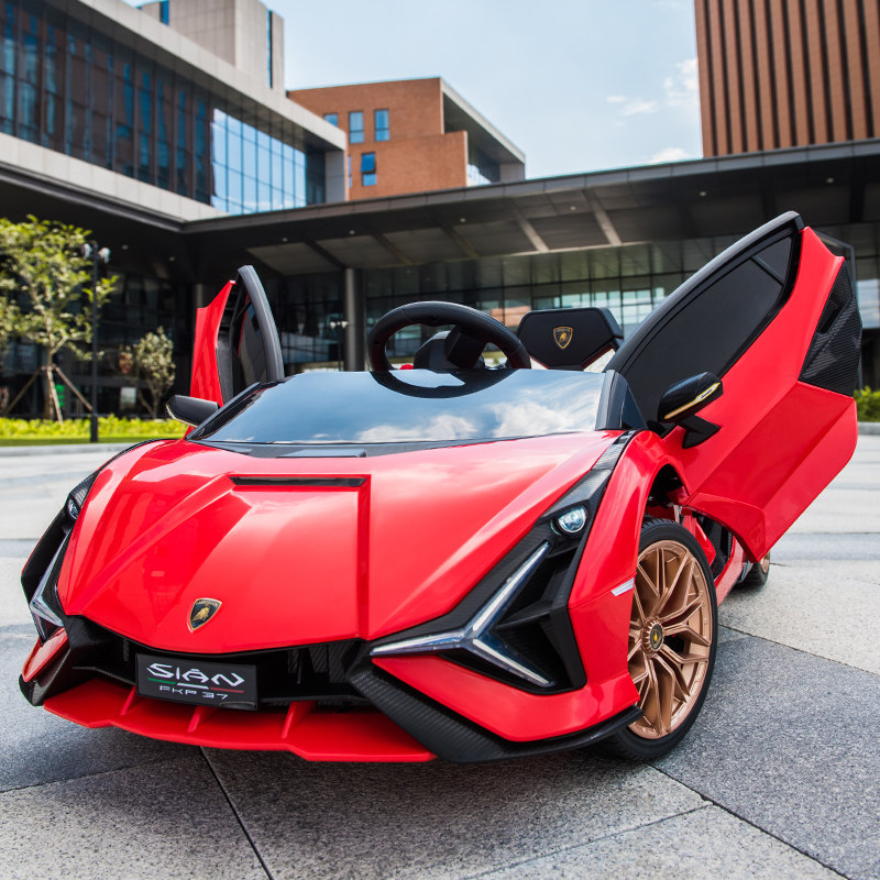 兰博基尼sian儿童四轮双驱动电动车 护美宝贝儿童电动车