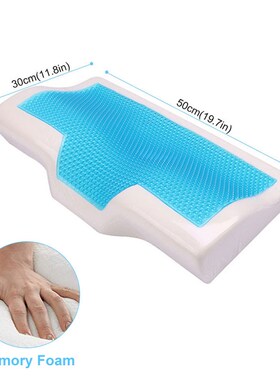 Memory Foam Gel Pillow Summer Ice-cool Anti-snore Slow Re Sl
