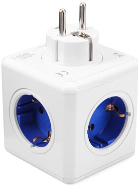 Allocacoc PowerCube Socket DE Plug With 4 Outlets 2 USB Por