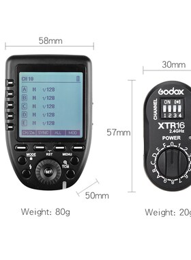 Godox XPro-C + 4x XTR-16 Receiver Flash Trigger Transmitter