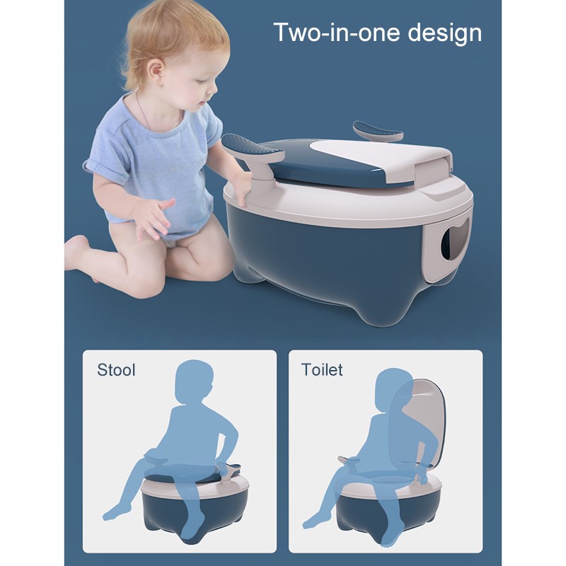 Baby Squatting Stool for Kid Boy Girl Baby Bedpan Urinal Blu - 图2