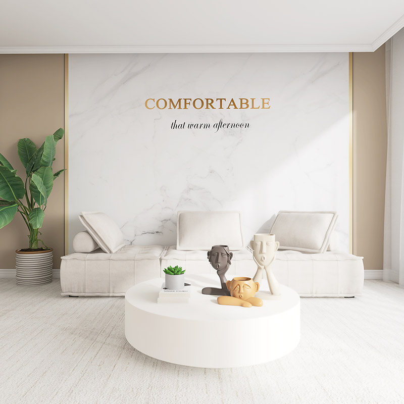 公司背景墙壁纸网红直播间墙纸3d仿大理石墙布美容院前台logo壁画