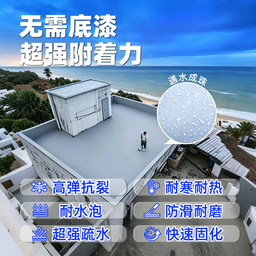 天冬纯聚脲防水涂料室外屋顶外露高弹手工柔性材料裂缝补漏防水胶 - 图1