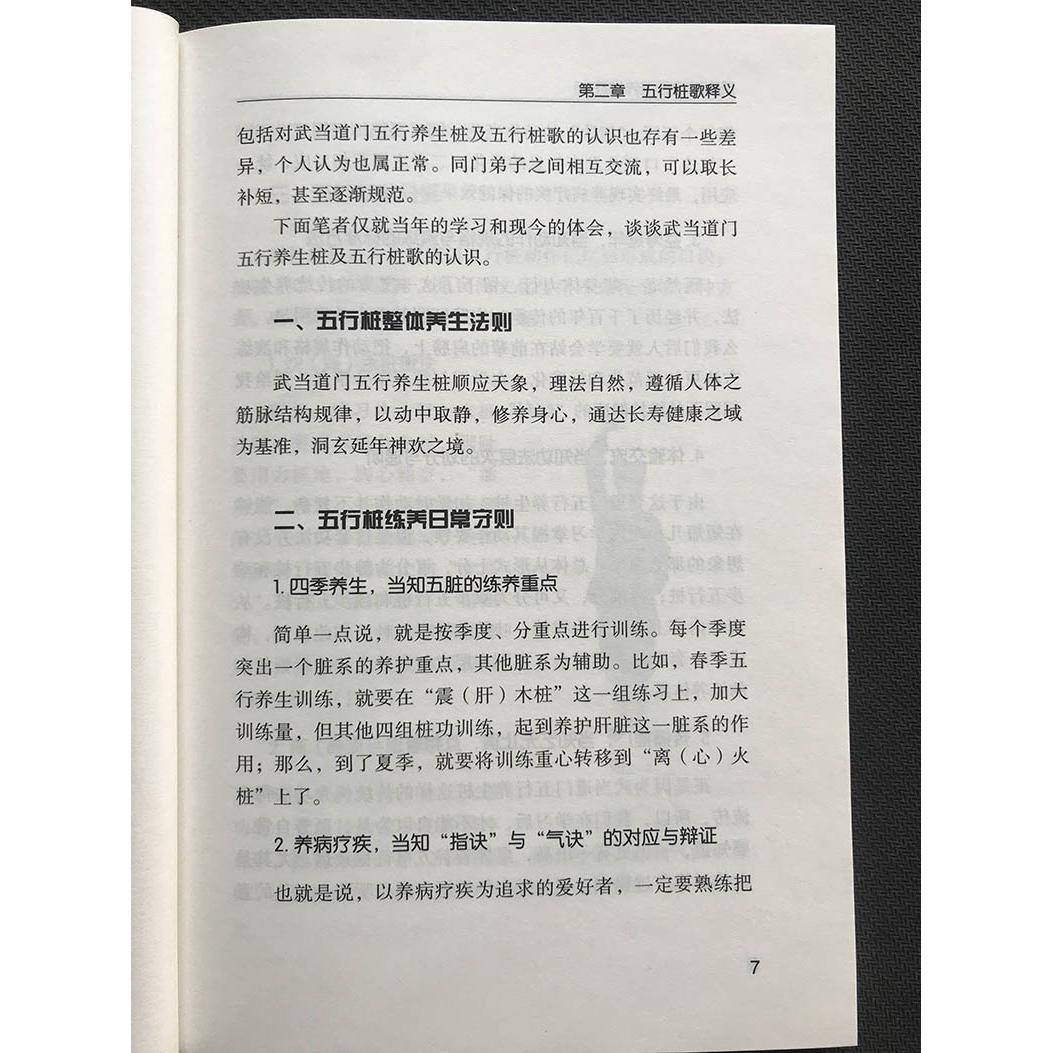 正版 武当道门五行养生桩 刘理航 岳武 站桩书籍站向健康武术站桩 - 图0