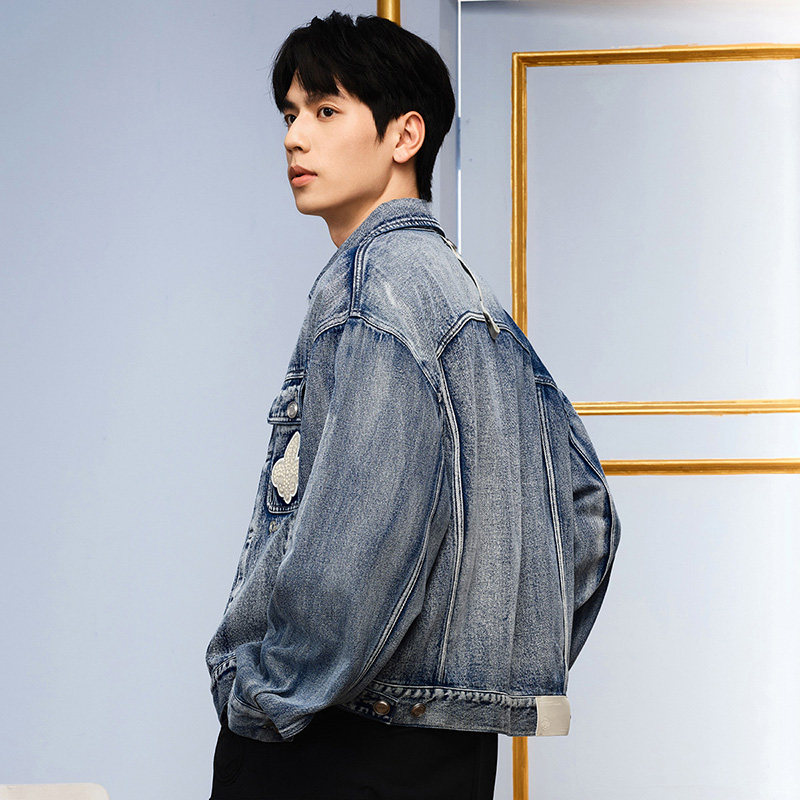 PALLADIUM帕拉丁上装时尚潮流盖袋口袋设计牛仔外套1012466,淘宝优惠券,粉丝福利购,淘宝优惠卷