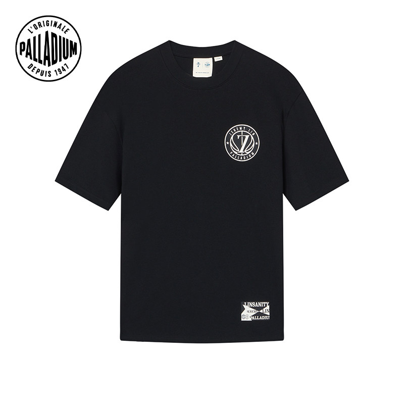 【林书豪联名】PALLADIUM帕拉丁休闲简约印花运动男女同款短袖T恤,淘宝优惠券,粉丝福利购,淘宝优惠卷