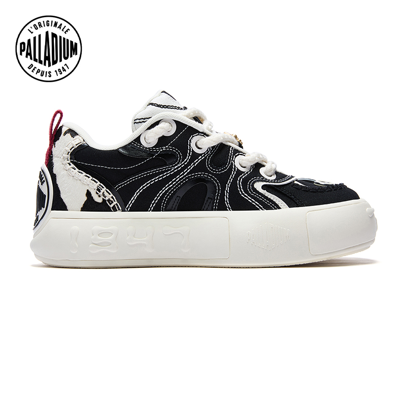 【扣子鞋系列】PALLADIUM帕拉丁增高低帮鸳鸯色男女同款板鞋79305 - 图0