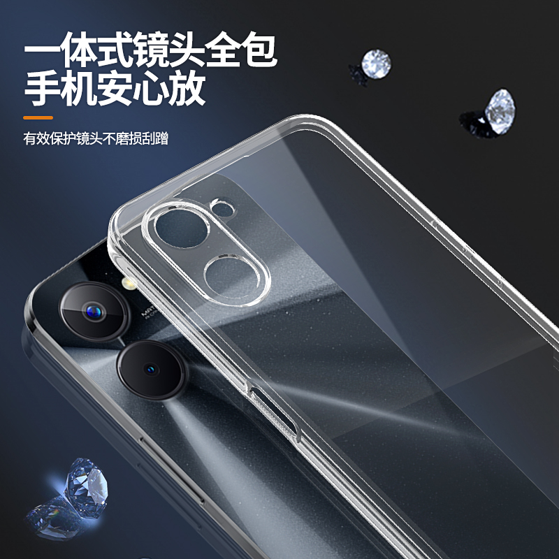 适用真我10s手机壳Realme10s新款opporealme透明直边硅胶rmx3617保护套oppo全包防摔reαlme男女relame超薄软 - 图1