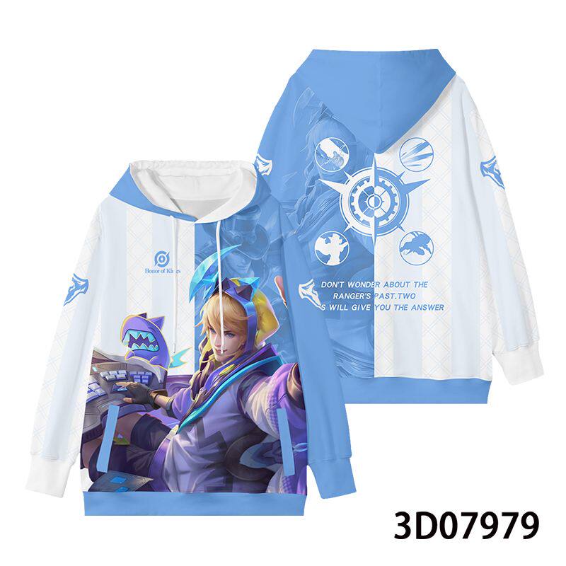 王者荣耀衣服王者荣耀衣服秋冬男女连帽春秋装卫衣学生马可波罗山海异界外套