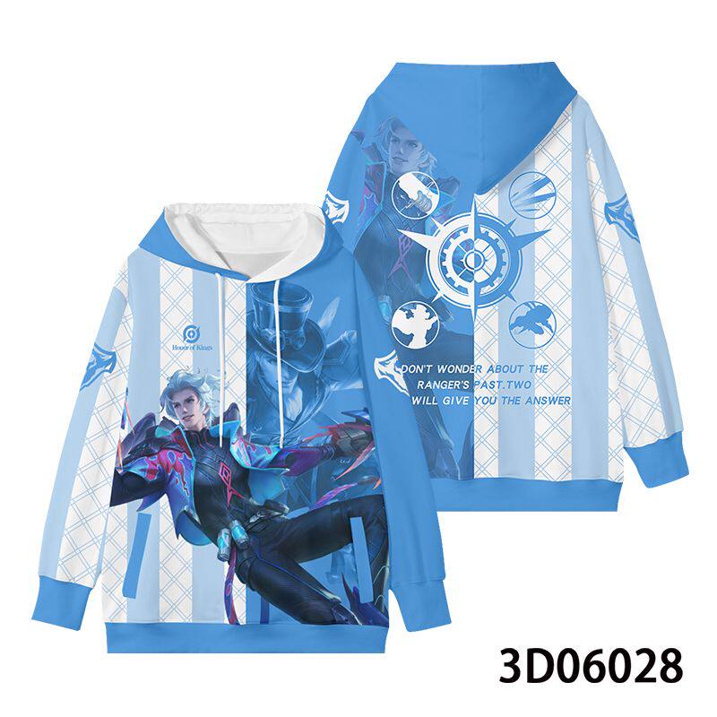 王者荣耀衣服王者荣耀衣服秋冬男女连帽春秋装卫衣学生马可波罗山海异界外套