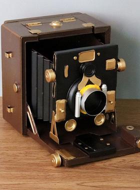 复古老式收音机照相放映机模型摆件摄影拍照道具酒吧店铺橱窗装饰