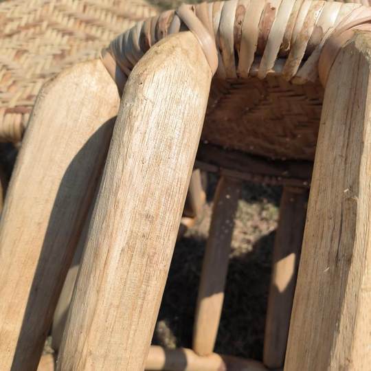 Drum stool bamboo stool low stool bamboo products ethnic minority traditional handicrafts