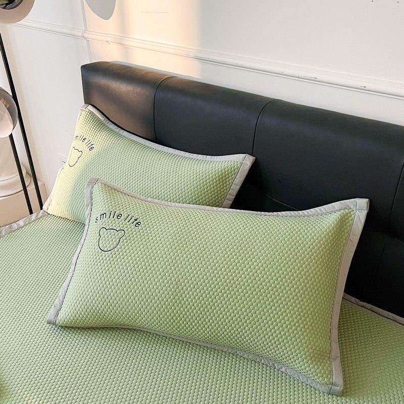 夏季冰丝豆豆凉席单件夏天空调席三件套纯色单人夏凉床垫软垫家用,淘宝优惠券,粉丝福利购,淘宝优惠卷