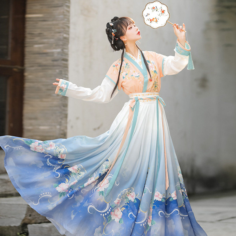 半绮疏原创汉服女中国风改良大裙摆 半绮疏汉服