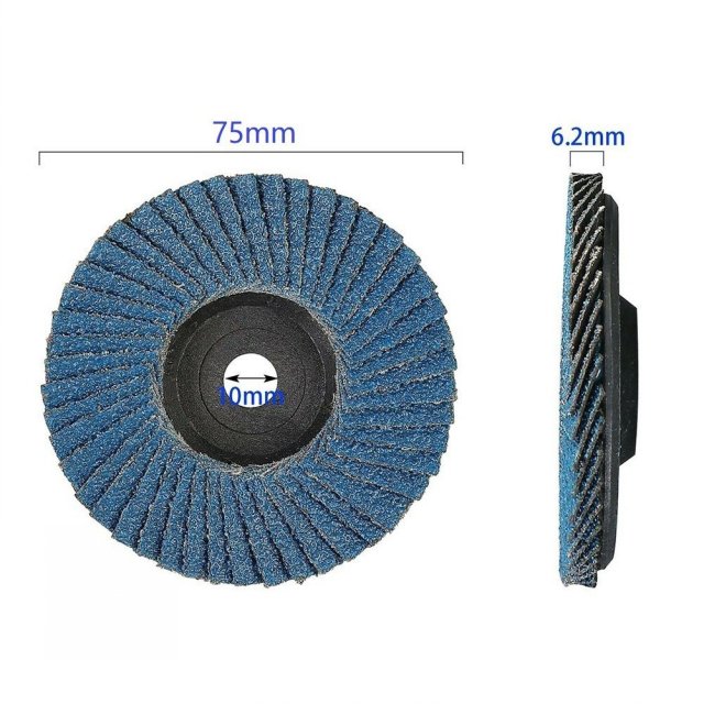 15pcs 75mm Cutting Discs +5pcs Flat Flap Discs Grinding Whee - 图2