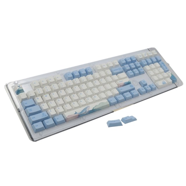 110 Keys Dolphin Theme Keycaps Set Profile 5-sided Dye-subli - 图0