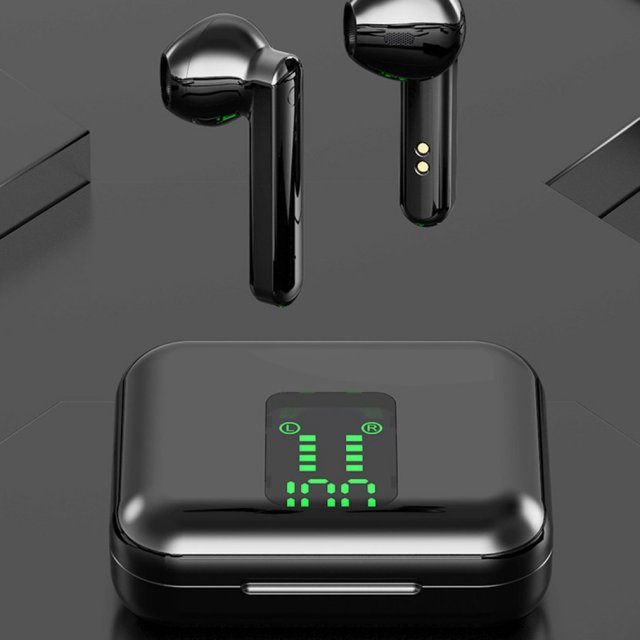 New V5.0 TWS Wireless Bluetooth-compatible Headphone LED Dis-图0