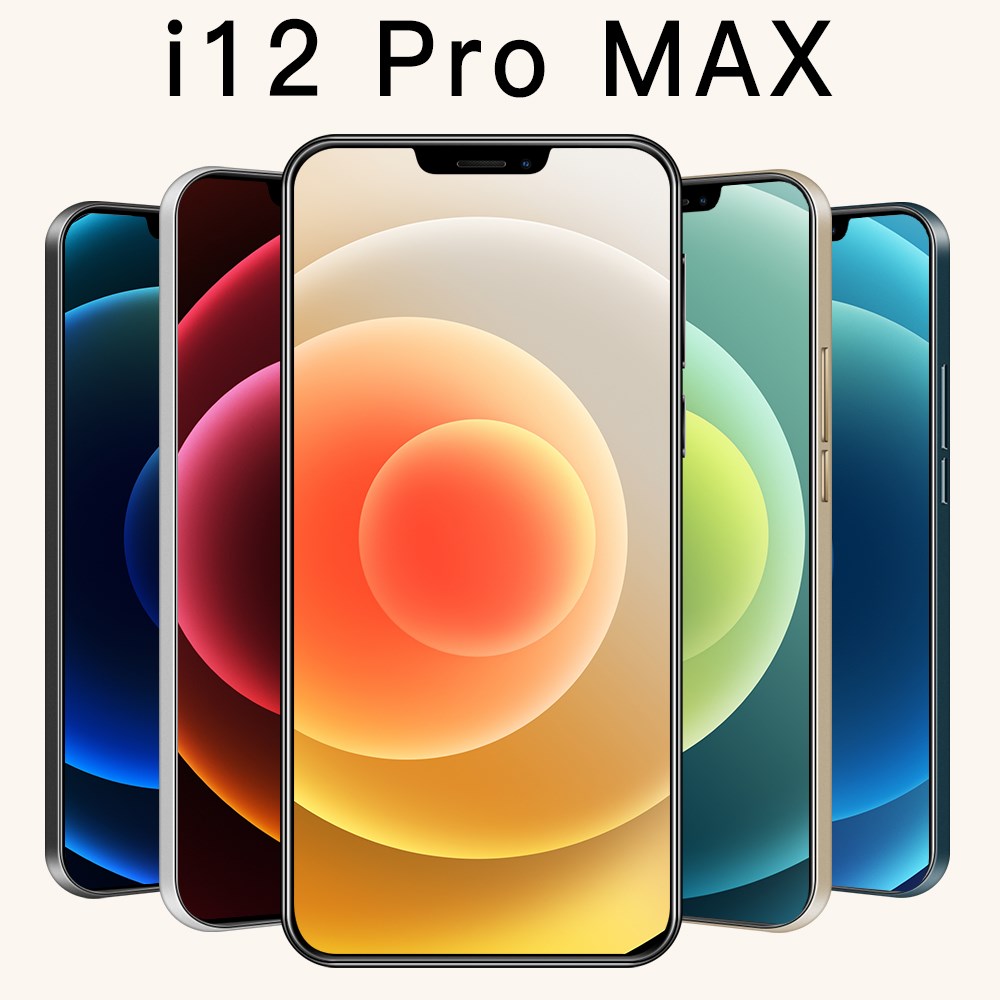 2021New i12 Pro Max Smartphone 8G 256G 6.7Inch 4K HD Big Sc-图0