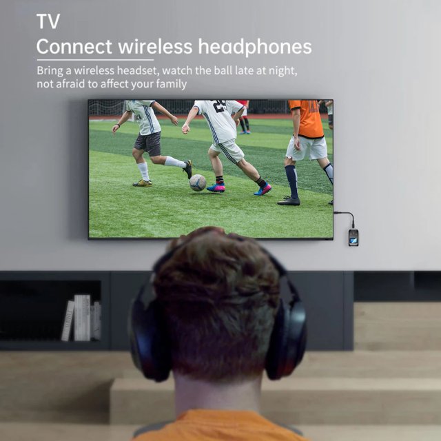 新品Bluetooth 5.0 Audio Adapter Speaker Headphone TV Wireles-图1