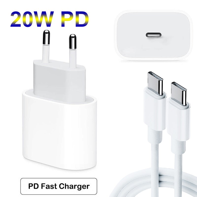 20W EU/US PD Plug PD Fast Charger for iPhone 12 USB C PD Qu-图3