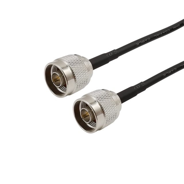 1Pcs Low Loss RG58 Cable 50ohm N Type Male to N Male Plug Co-图1