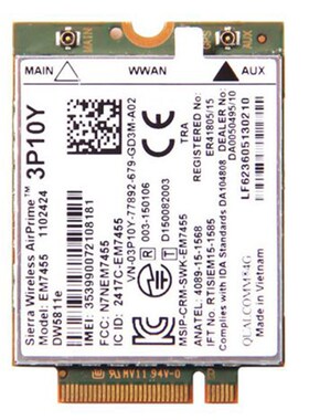 Sierra Wireless Airprime EM7455 DW5811E 3P10Y CAT6 4G Module