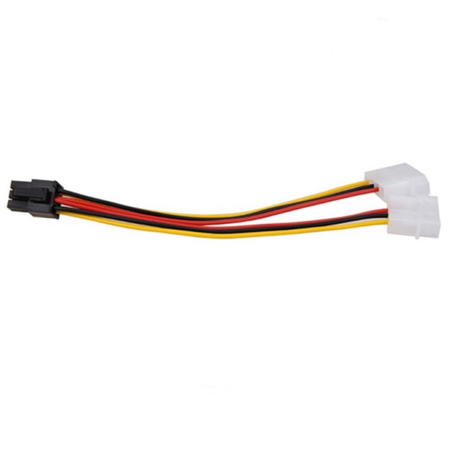 10PCS Molex 4 Pin to PCI-E PCI Express 6 Pin Power Converter - 图0