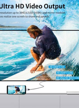 Type-C 3.1 Gen 2 Data Cable Support 4K High-definition Trans