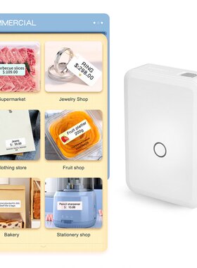 Wireless Label Printer Kit Portable Bluetooth-compatible Mak