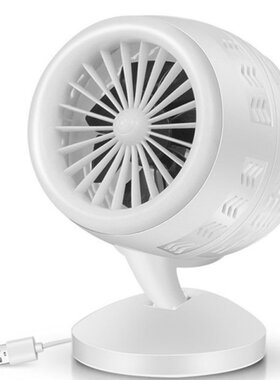 M5TE Double-blade Turbine Table Tiny Round Fan Quiet Operati
