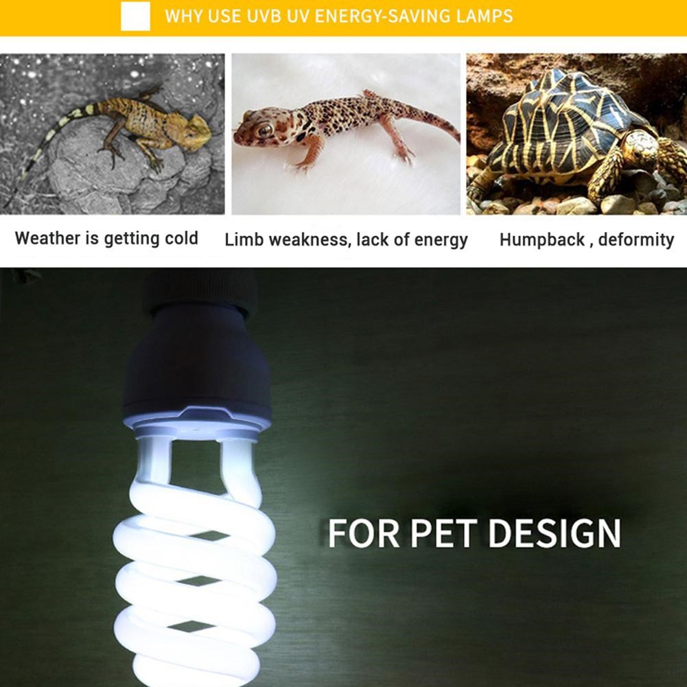 5.0 10.0 UVB 13W/26W Reptile Light Bulb UV Lamp Vivarium Te-图0