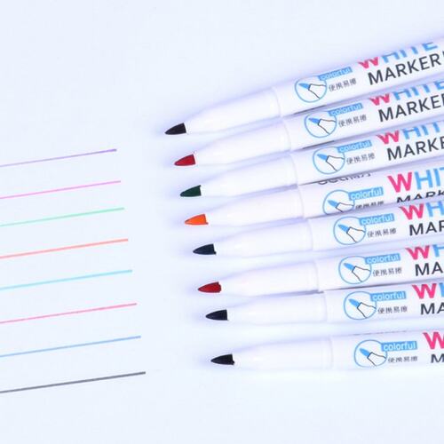 8 Colors Wipeable Glass Window Whiteboard Marker Pen Shop Ca - 图0