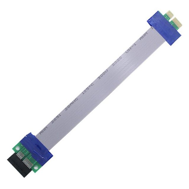 2Pcs PCI-E Express 1X to 1X Riser Card Flexible Flat PCI Exp - 图3